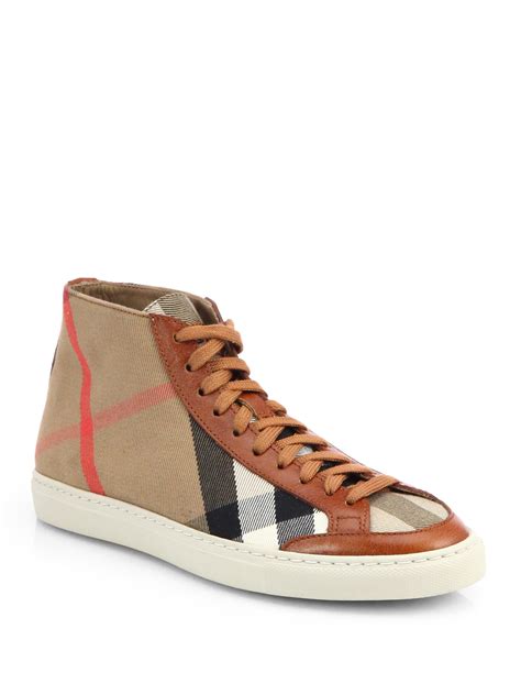 burberry sneakers dames online|burberry high top sneakers women's.